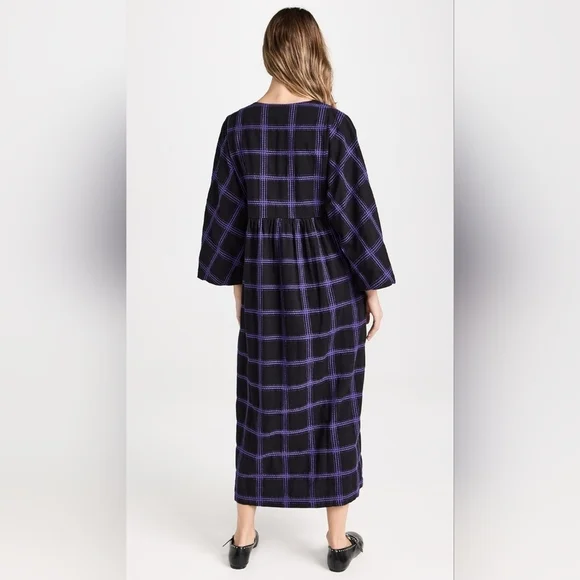 Mara Hoffman Cotton Aviva Dress In Penny Plaid - Picture 2 of 4